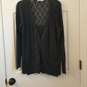 VS crochet button down sweater
